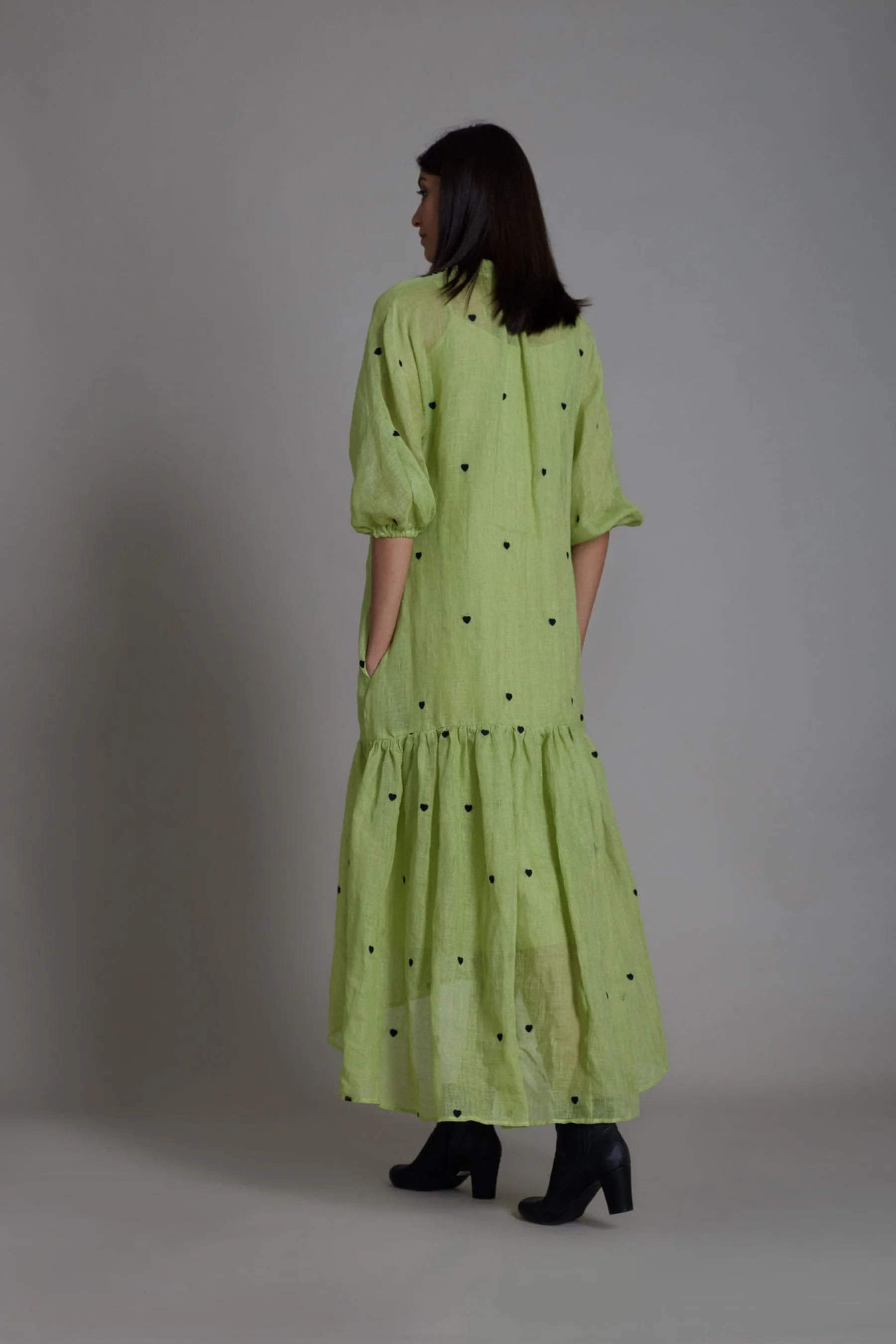 Mati Queen of Hearts Dress-Green