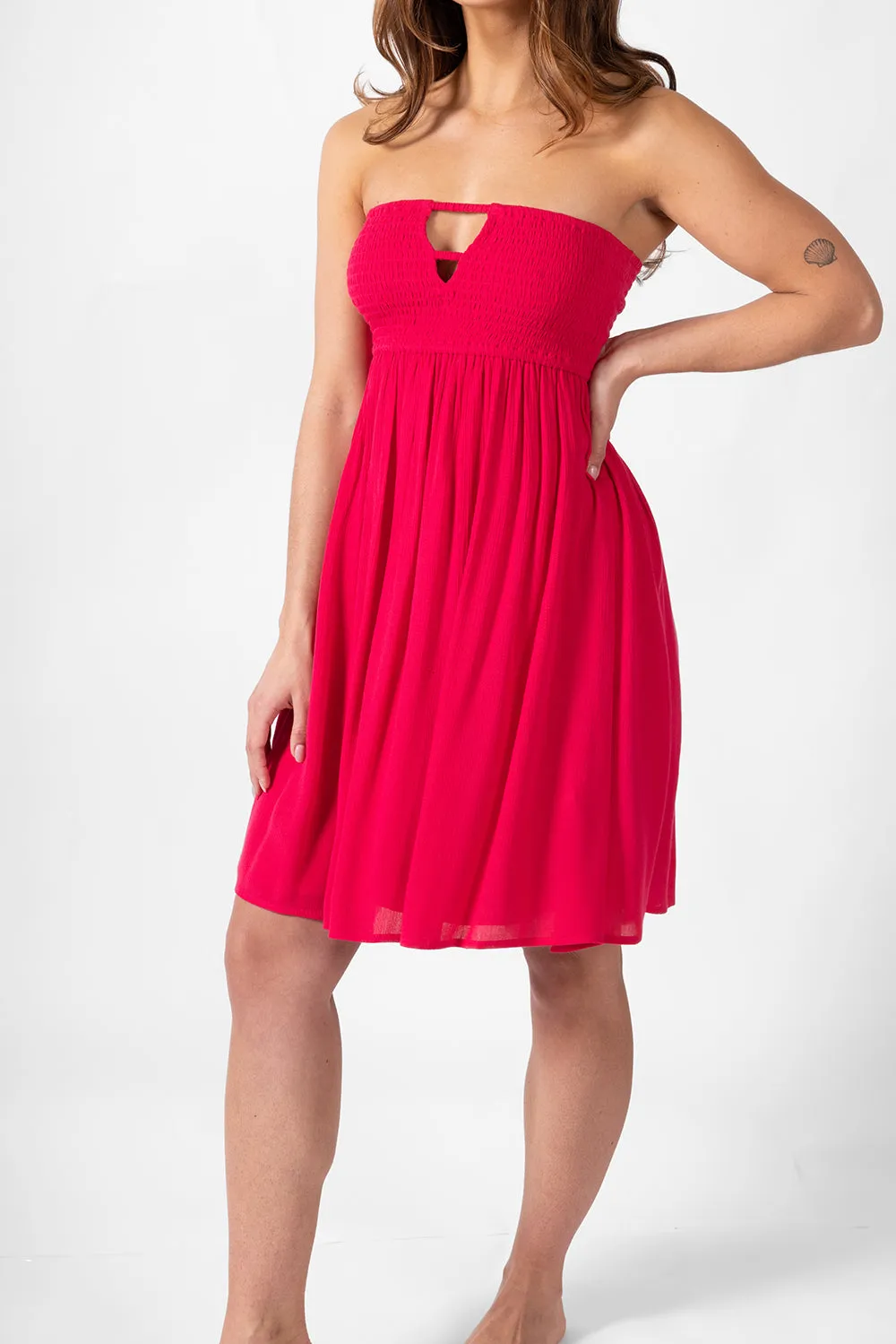 Miami Strapless Bandeau Mini Dress