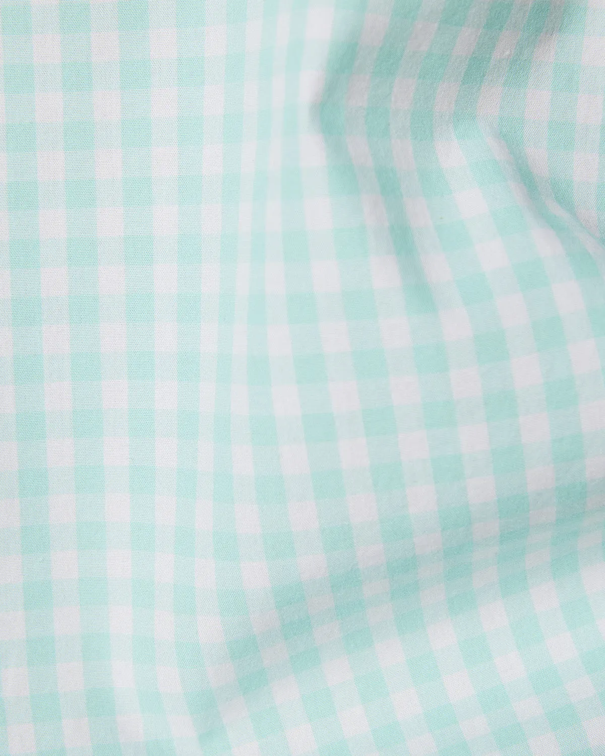 Mint Green Oxford Checked Shirt