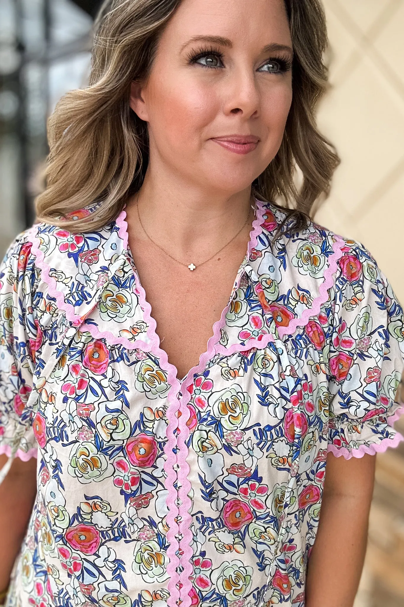 Ric Rac Floral Top