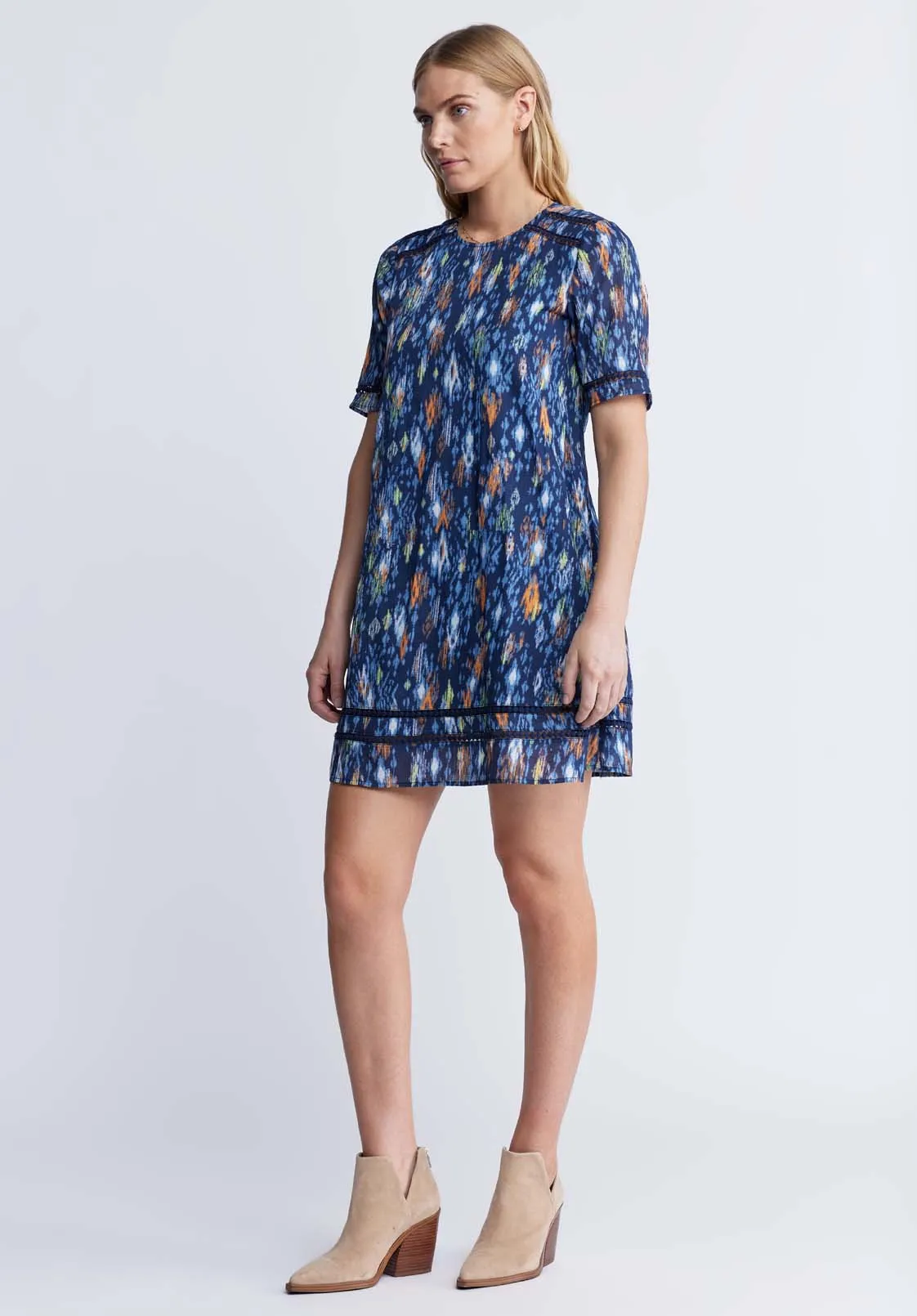 Risette Women’s Printed Dress in Navy - WD0039P