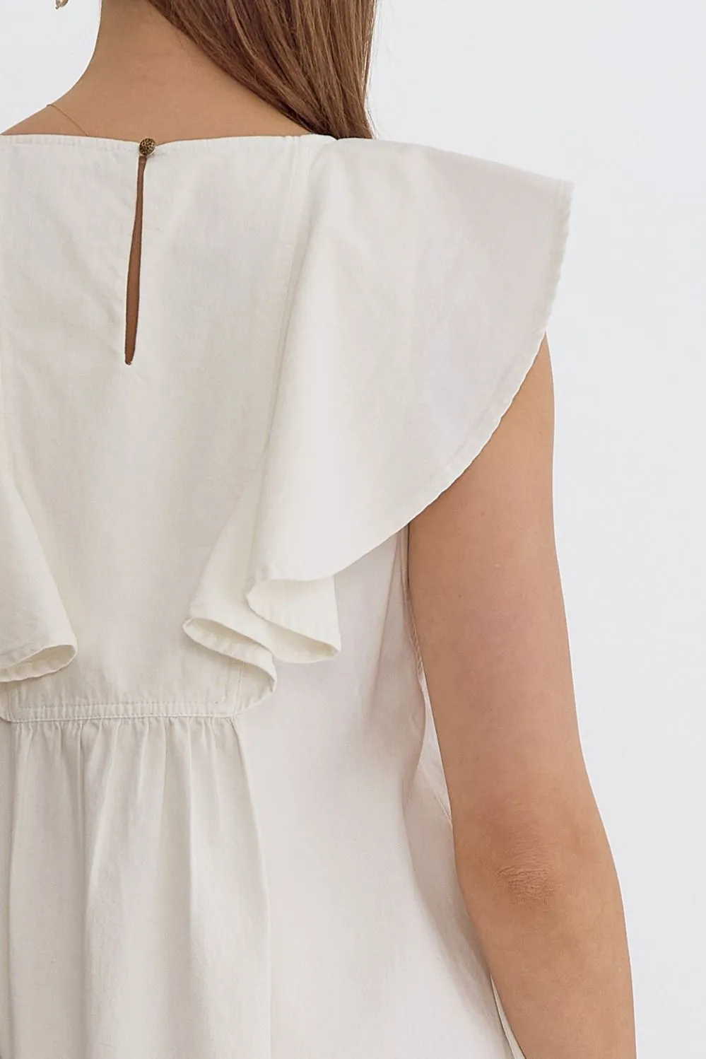 Ruffle Detail Mini Dress