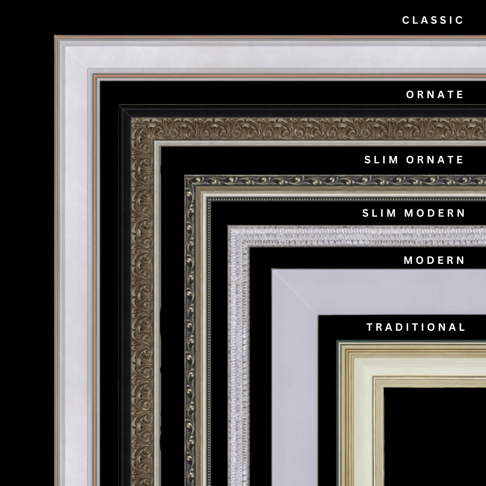 Silver 38x47 Picture Frame Ornate Traditional Classic Antique