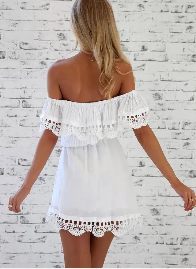 Sweet Vintage Lace Mini Dress