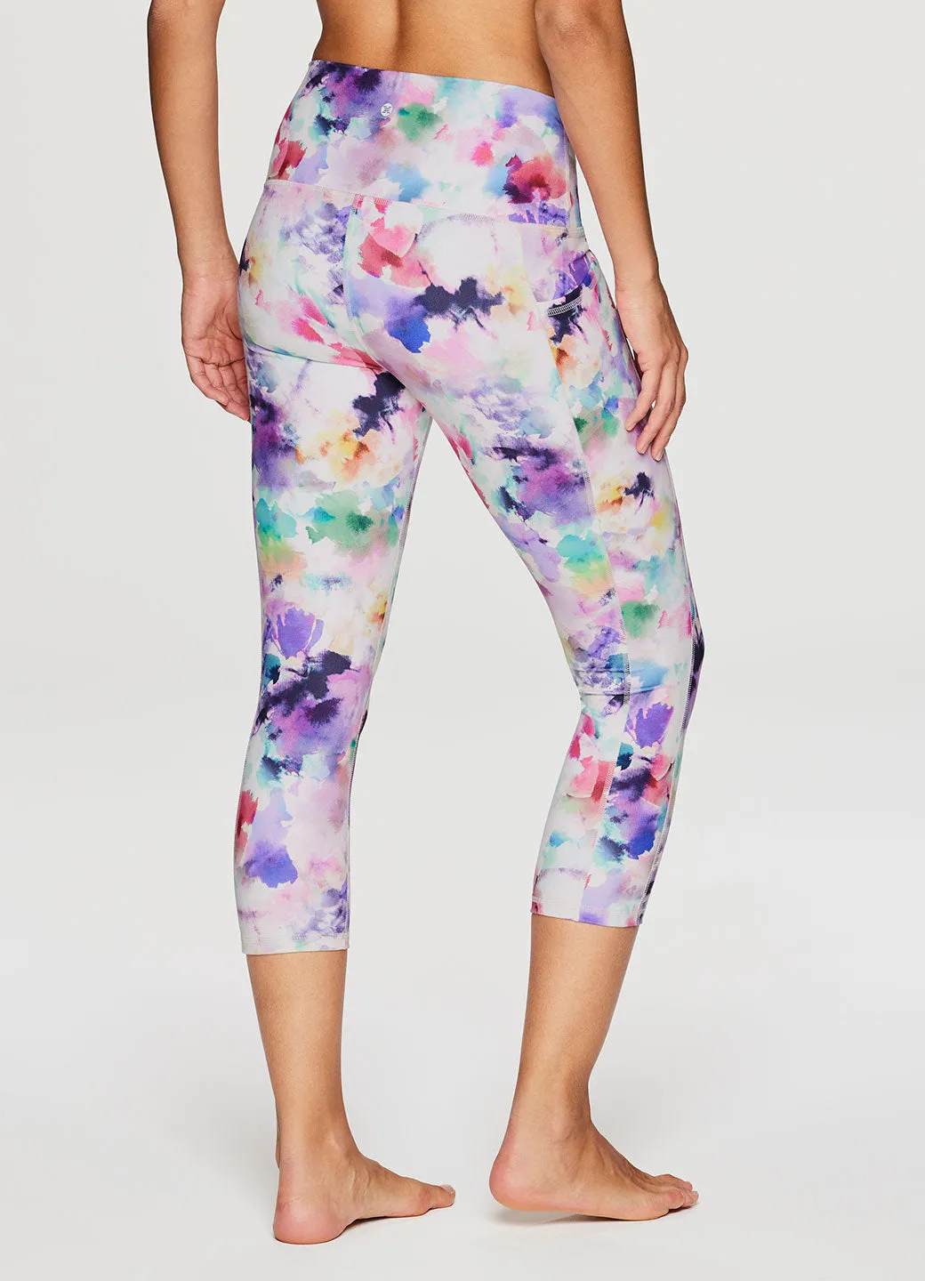 Watercolor Floral Super Soft Capri